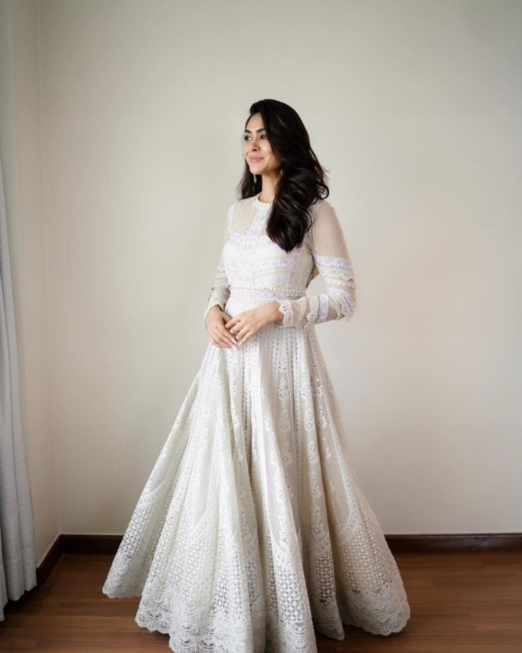 Navratri Day 2 Color White: Alia Bhatt, Madhuri Dixit And Mrunal Thakur Inspire Divine Elegance 1