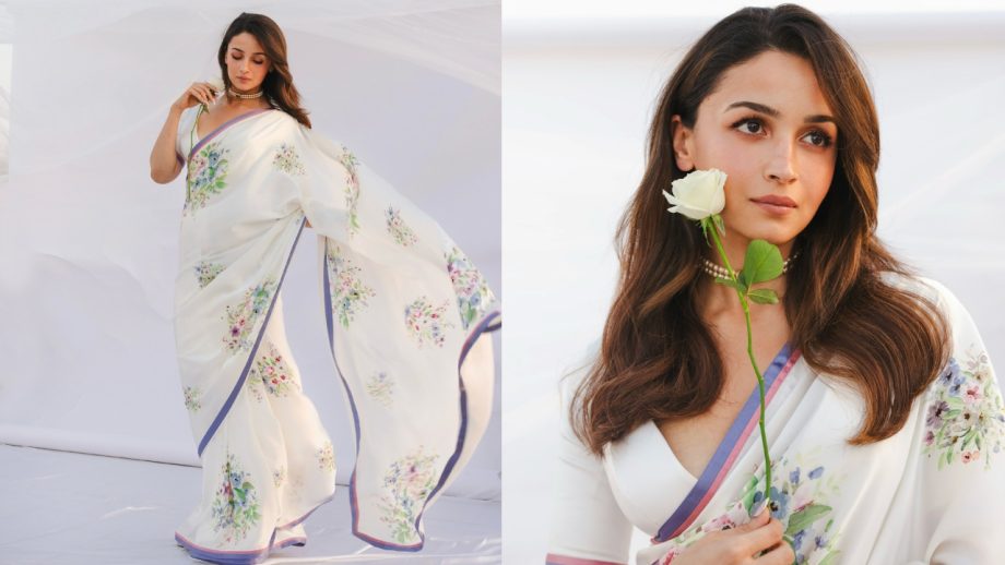 Navratri Day 2 White Fashion: Genelia Deshmukh, Alia Bhatt, Janhvi Kapoor, Ananya Panday And Bhumi Pednekar Serve Festive Glamour 1