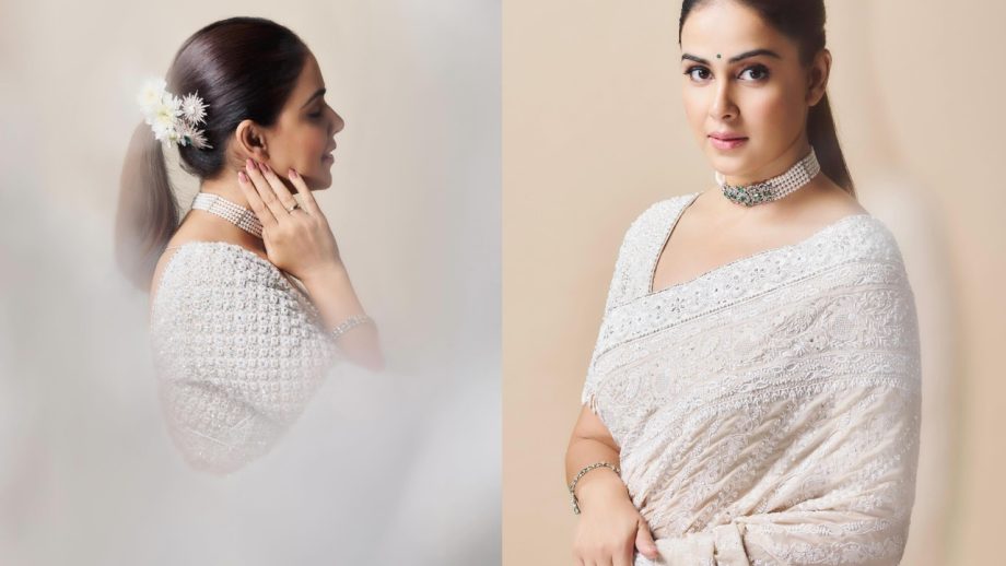 Navratri Day 2 White Fashion: Genelia Deshmukh, Alia Bhatt, Janhvi Kapoor, Ananya Panday And Bhumi Pednekar Serve Festive Glamour 1