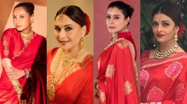 Navratri Day 3 Red Fashion: Rani Mukerji, Kajol, Madhuri Dixit And Aishwarya Rai Bachchan Turn Up Ethnic Glamour