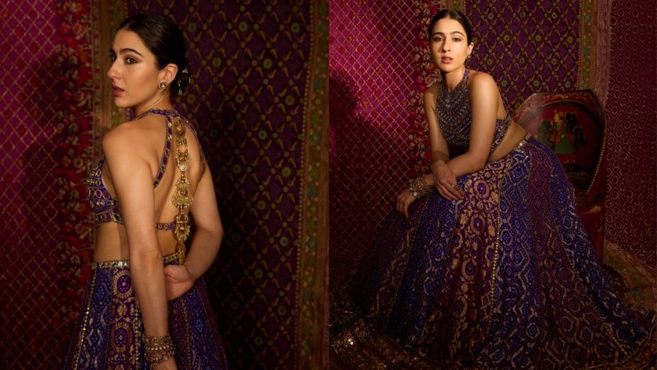 Navratri Day 4 Special: Alaya F, Sara Ali Khan, Alia Bhatt And Mrunal Thakur Make Royal Blue Lehengas Look Stunning 1