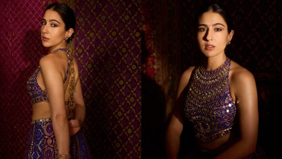 Navratri Day 4 Special: Alaya F, Sara Ali Khan, Alia Bhatt And Mrunal Thakur Make Royal Blue Lehengas Look Stunning 1
