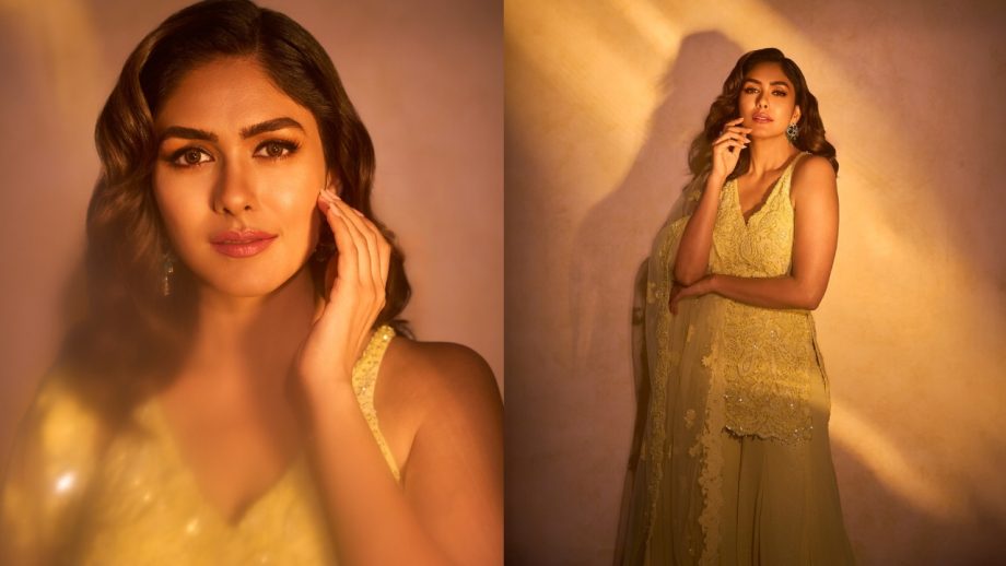 Navratri Day 5 Color Yellow: Alia Bhatt, Mrunal Thakur To Trisha Krishnan Inspired Festive Glamour 1