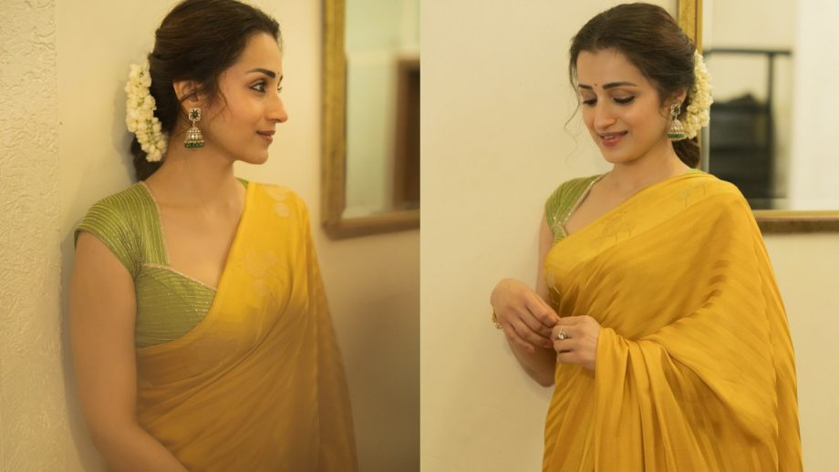 Navratri Day 5 Color Yellow: Alia Bhatt, Mrunal Thakur To Trisha Krishnan Inspired Festive Glamour 1