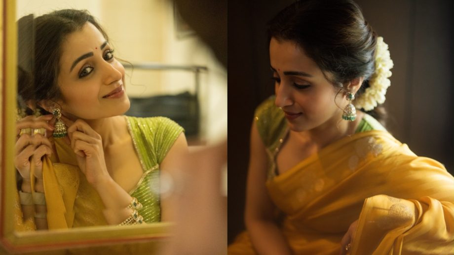 Navratri Day 5 Color Yellow: Alia Bhatt, Mrunal Thakur To Trisha Krishnan Inspired Festive Glamour 1