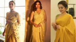 Navratri Day 5 Color Yellow: Alia Bhatt, Mrunal Thakur To Trisha Krishnan Inspired Festive Glamour