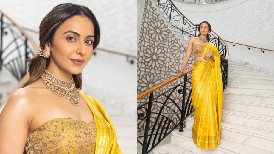 Navratri Day 5 Color Yellow: Alia Bhatt, Mrunal Thakur To Trisha Krishnan Inspired Festive Glamour 1