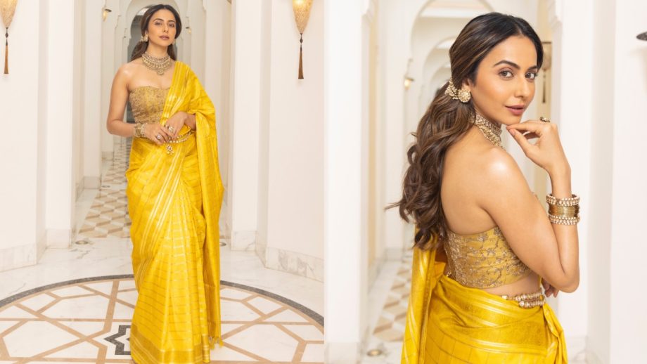 Navratri Day 5 Color Yellow: Alia Bhatt, Mrunal Thakur To Trisha Krishnan Inspired Festive Glamour 1
