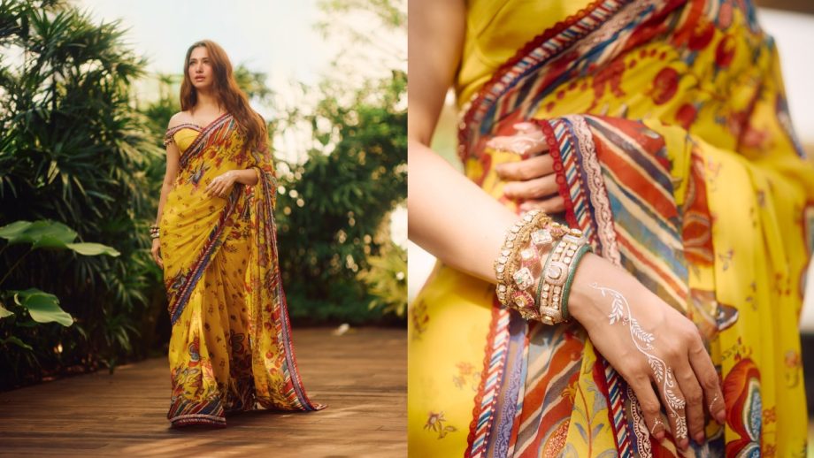 Navratri Day 5 Color Yellow: Alia Bhatt, Mrunal Thakur To Trisha Krishnan Inspired Festive Glamour 1