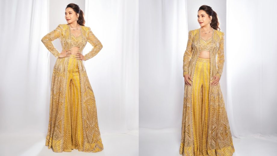 Navratri Day 5 Yellow Fashion: Alia Bhatt, Madhuri Dixit, Janhvi Kapoor, Ananya Panday And Bhumi Pednekar Serve Festive Glamour 1