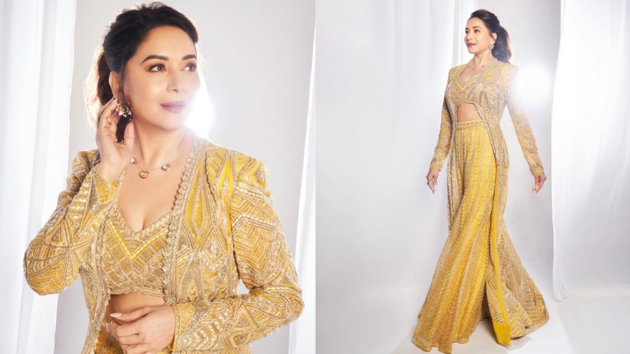 Navratri Day 5 Yellow Fashion: Alia Bhatt, Madhuri Dixit, Janhvi Kapoor, Ananya Panday And Bhumi Pednekar Serve Festive Glamour 1