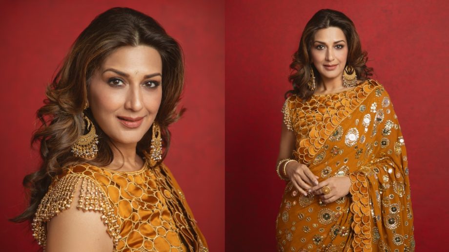 Navratri Day 5 Yellow Outfits: Sonam Kapoor, Katrina Kaif, Karisma Kapoor And Sonali Bendre Serve Festive Elegance In Sarees 1