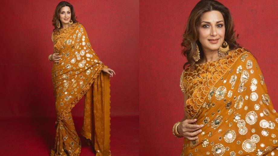 Navratri Day 5 Yellow Outfits: Sonam Kapoor, Katrina Kaif, Karisma Kapoor And Sonali Bendre Serve Festive Elegance In Sarees 1
