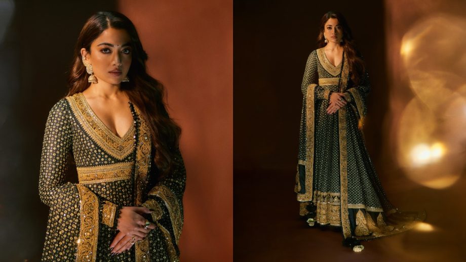 Navratri Day 6 Green Outfits: Rakul Preet Singh, Rashmika Mandanna, Fatima Sana Shaikh & Alia Bhatt Make A Festive Style Statement 1