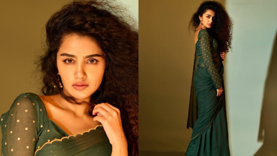 Navratri Day 6 (October 16) Green Saree Looks: Raashii Khanna, Sreeleela, Tamannaah Bhatia & Anupama Parameswaran Inspire Festive Fashion 1