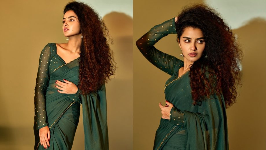 Navratri Day 6 (October 16) Green Saree Looks: Raashii Khanna, Sreeleela, Tamannaah Bhatia & Anupama Parameswaran Inspire Festive Fashion 1