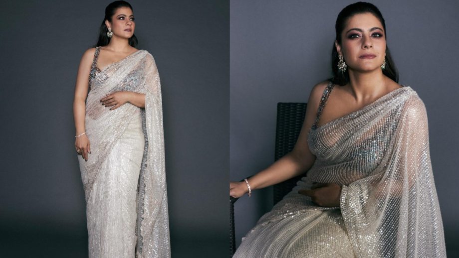 Navratri Day 7 (Oct 17) Grey Saree: Alia Bhatt, Janhvi Kapoor, Trisha Krishnan, Kajol and Priyanka Chopra Serve Elegant Ethnic Looks 1