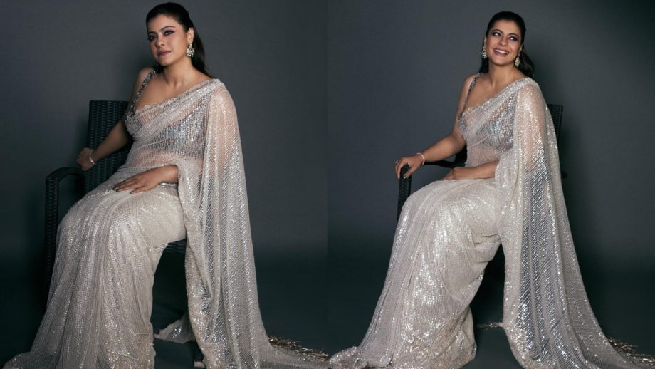Navratri Day 7 (Oct 17) Grey Saree: Alia Bhatt, Janhvi Kapoor, Trisha Krishnan, Kajol and Priyanka Chopra Serve Elegant Ethnic Looks 1