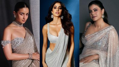 Navratri Day 7 (Oct 17) Grey Saree: Alia Bhatt, Janhvi Kapoor, Trisha Krishnan, Kajol and Priyanka Chopra Serve Elegant Ethnic Looks