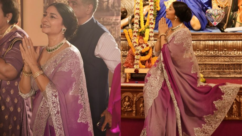 Navratri Day 8 (October 18) Purple Saree: Alia Bhatt, Madhuri Dixit, Ananya Panday And Others Serve Stunning Ethnic Looks 1