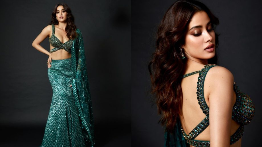 Navratri Day 9 (19 Oct, 2026) Shilpa Shetty, Madhuri Dixit, Janhvi Kapoor & Ankita Lokhande Inspire With Peacock Green Ethnic Looks 1