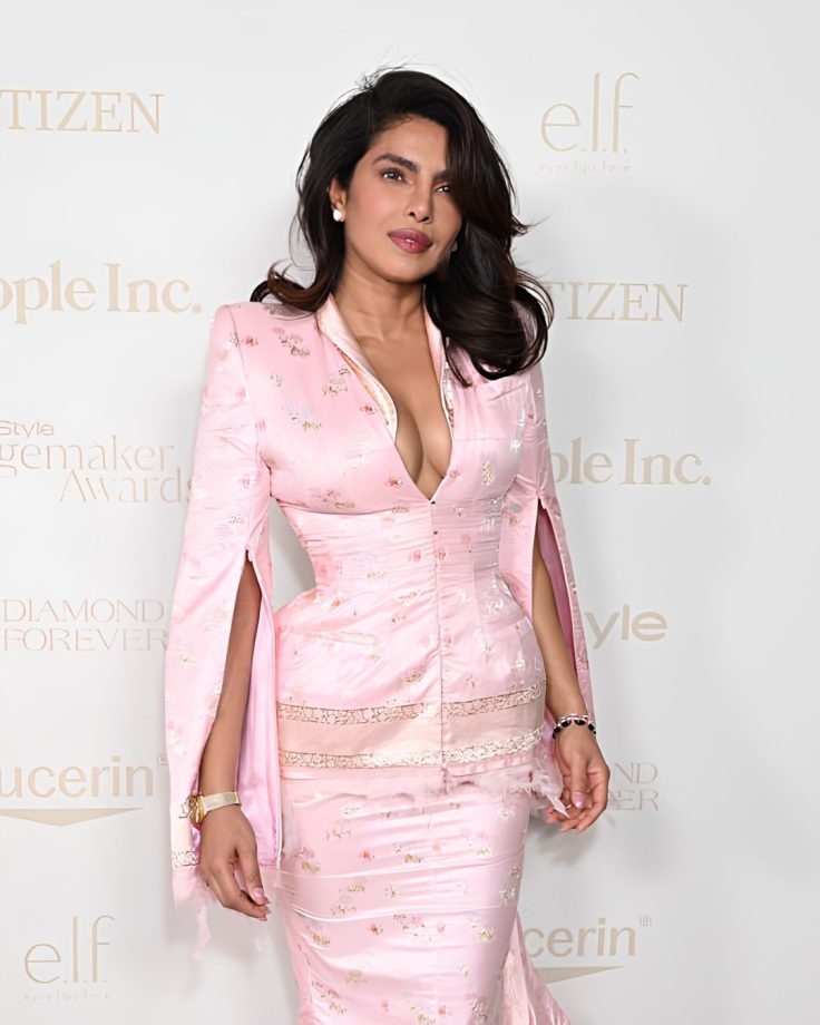 Priyanka Chopra Jonas’ Pink Matières Fécales Outfit: Dramatic Train Steals The Spotlight 1