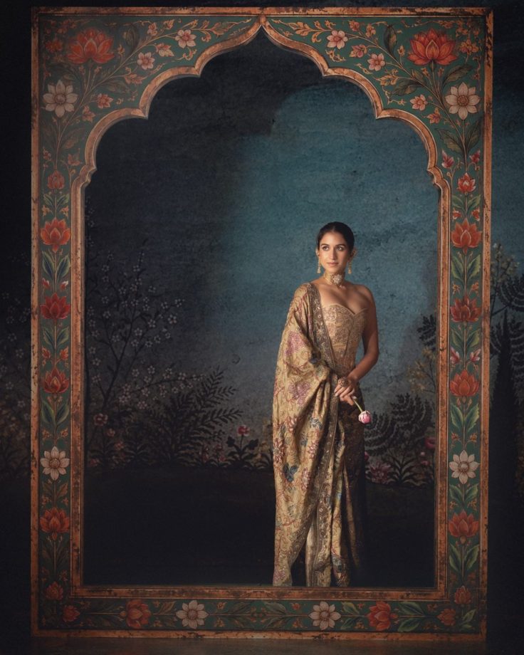 Radhika Merchant Steals The Show In A Hand Painted Antique Gold Attire—Sneak Peek 1