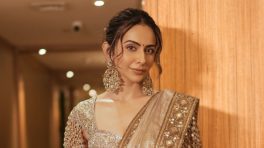 Rakul Preet Singh’s Golden Saree: Mirror-Work Blouse Steals The Spotlight