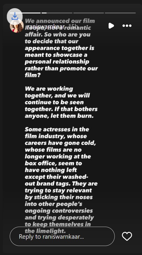 Rani Swarnkaar Breaks Silence Amid Govinda Link-Up Buzz, Says ‘We Announced Our Film Roopa, Not A Romantic Affair’ 1
