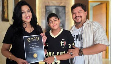 Rian Mukherjee bags Best Child Actor at the Los Angeles Film Awards.