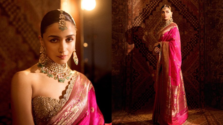 Saree Fashion: Alia Bhatt, Sonam Kapoor, Deepika Padukone, Katrina Kaif And Kareena Kapoor Khan Serve Stunning Ethnic Looks 1