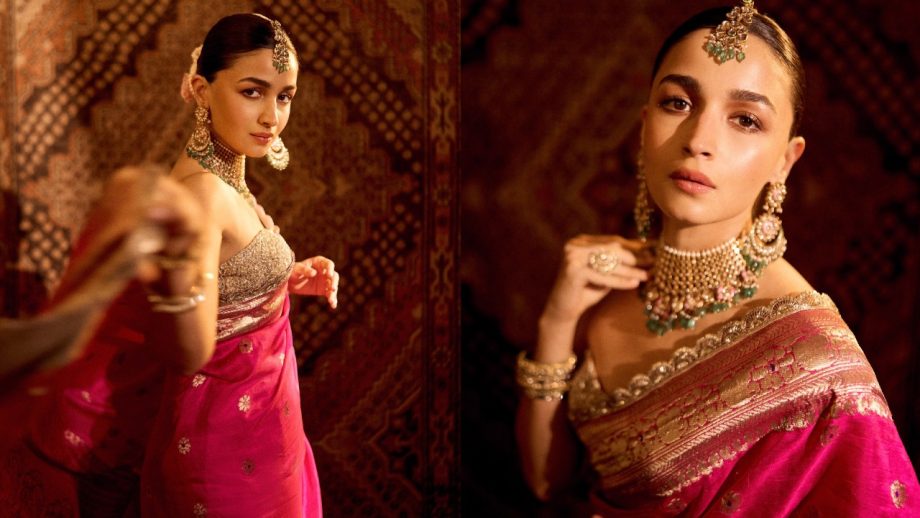 Saree Fashion: Alia Bhatt, Sonam Kapoor, Deepika Padukone, Katrina Kaif And Kareena Kapoor Khan Serve Stunning Ethnic Looks 1