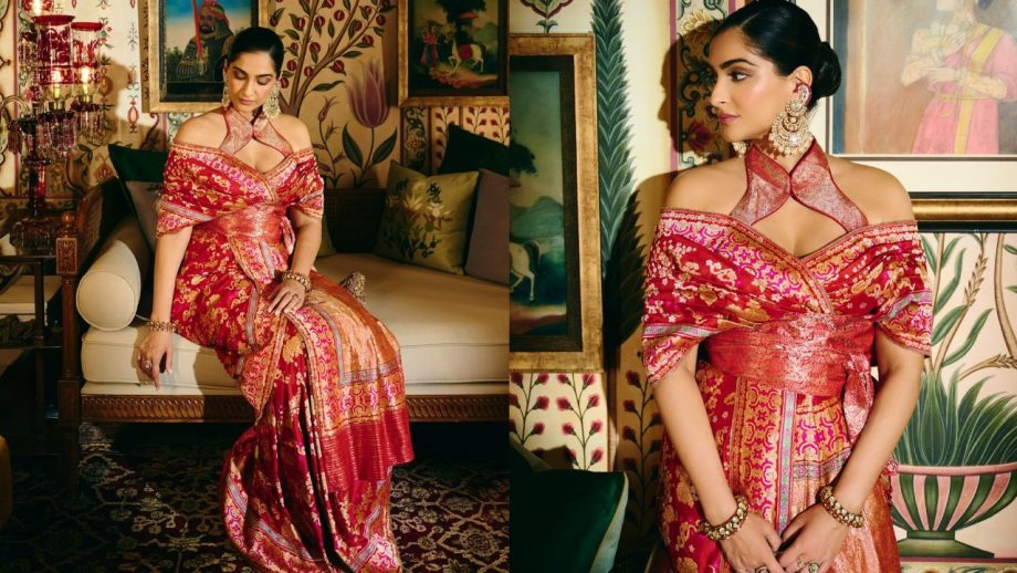 Saree Fashion: Alia Bhatt, Sonam Kapoor, Deepika Padukone, Katrina Kaif And Kareena Kapoor Khan Serve Stunning Ethnic Looks 1