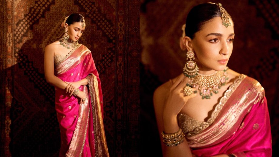 Saree Fashion: Alia Bhatt, Sonam Kapoor, Deepika Padukone, Katrina Kaif And Kareena Kapoor Khan Serve Stunning Ethnic Looks 1