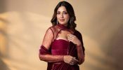 Sonali Bendre’s Burgundy Velvet Saree With Lace Detailing