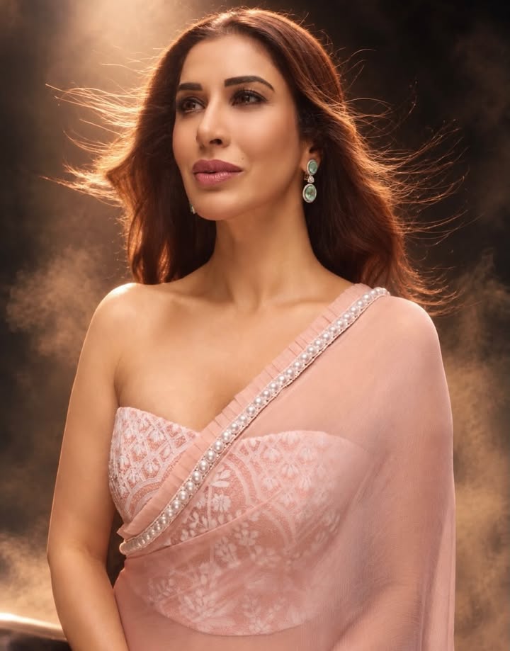 Sophie Choudry In Pink Saree At Mijwan Fashion Show, Serves Elegant Style Goals 1