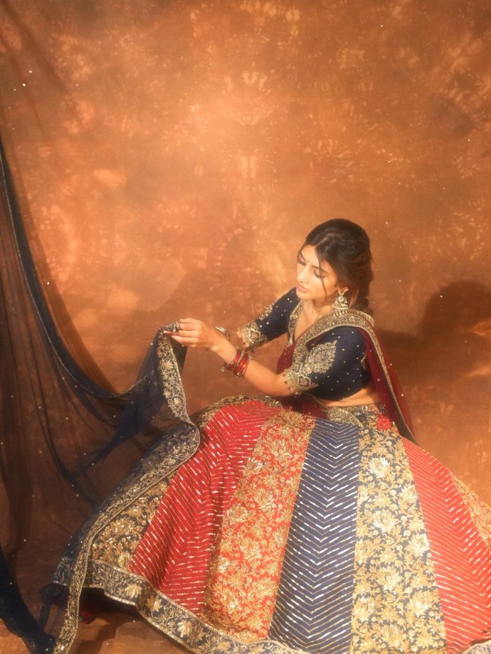 Sreeleela’s Multicolour Lehenga And Classic Plait Hairstyle Are A Match Made In Festive Heaven 1