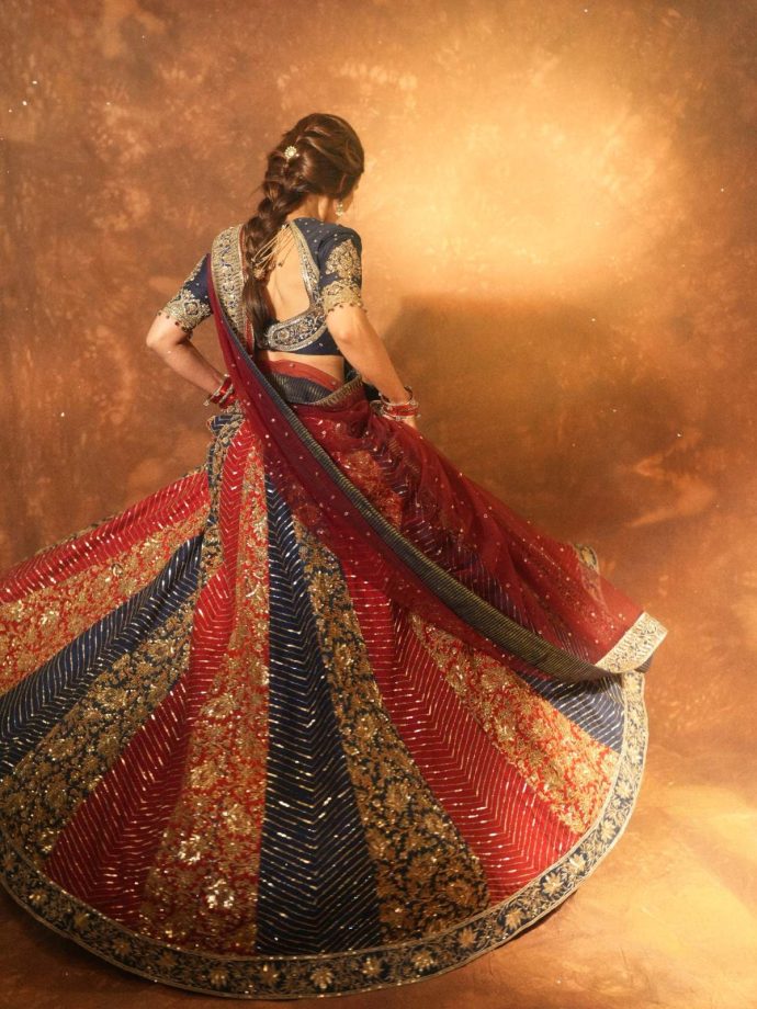 Sreeleela’s Multicolour Lehenga And Classic Plait Hairstyle Are A Match Made In Festive Heaven 1