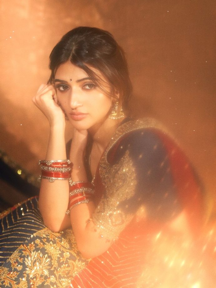Sreeleela’s Multicolour Lehenga And Classic Plait Hairstyle Are A Match Made In Festive Heaven 1