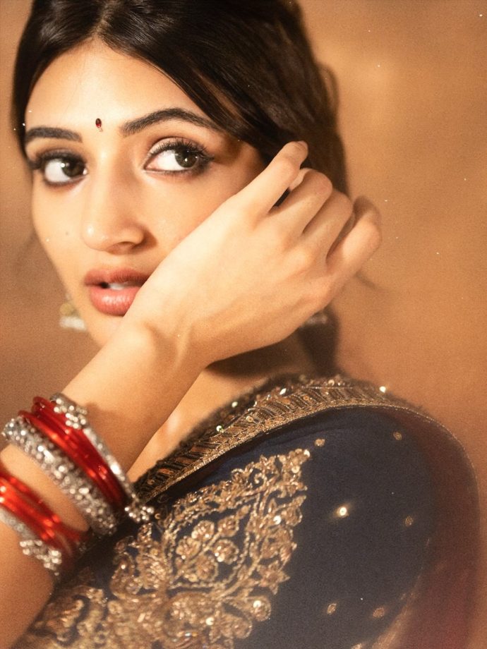 Sreeleela’s Multicolour Lehenga And Classic Plait Hairstyle Are A Match Made In Festive Heaven 1