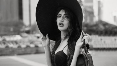 Sreeleela’s  Statement in a Black Dress and Dramatic Hat