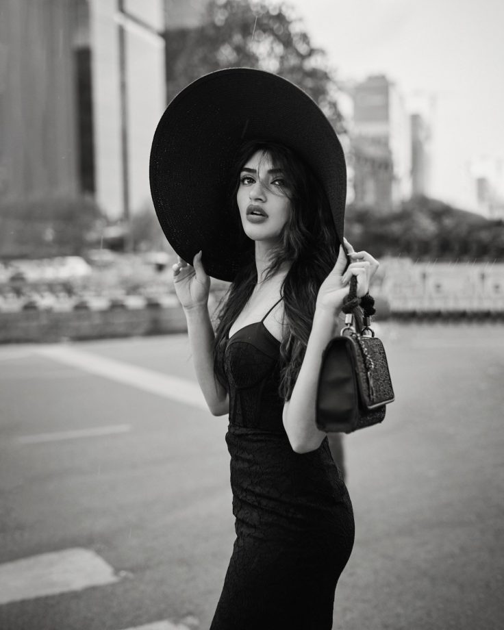 Sreeleela’s Statement in a Black Dress and Dramatic Hat 1