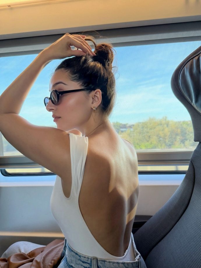 Tara Sutaria Makes London Hotter In A Sensational Backless White Top And Denim Look 1